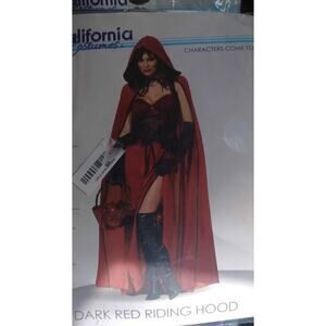 DARK RED RIDING HOOD COSTUME- NEW
